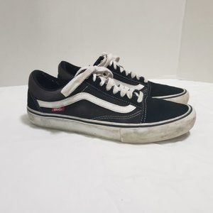 VANS Old Skool Shoes Sneakers Unisex Size Mens 10.5, Womens 12 Black Suede #1081